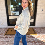 Bow Detailed Blouse - Mint-200 Fashion Blouses-IN FEBRUARY-July & June Women's Fashion Boutique Located in San Antonio, Texas