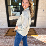 Bow Detailed Blouse - Mint-200 Fashion Blouses-IN FEBRUARY-July & June Women's Fashion Boutique Located in San Antonio, Texas