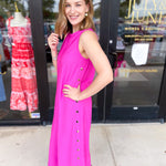 Casual Chic Midi Dress - Pink-500 Midi-ENTRO-July & June Women's Fashion Boutique Located in San Antonio, Texas