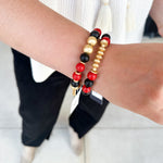 Michelle McDowell - Nori Bracelet - Red & Black-110 Jewelry & Hair-Michelle McDowell-July & June Women's Fashion Boutique Located in San Antonio, Texas