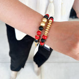 Michelle McDowell - Nori Bracelet - Red & Black-110 Jewelry & Hair-Michelle McDowell-July & June Women's Fashion Boutique Located in San Antonio, Texas