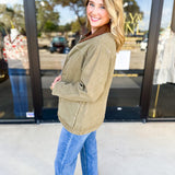 Barn Jacket - Olive-600 Outerwear-AARON & AMBER-July & June Women's Fashion Boutique Located in San Antonio, Texas