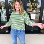 The Cammy Tee - Green-210 Casual Blouses-JODIFL-July & June Women's Fashion Boutique Located in San Antonio, Texas