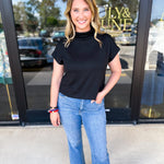 The Classic Chic Top - Black-210 Casual Blouses-ENTRO-July & June Women's Fashion Boutique Located in San Antonio, Texas