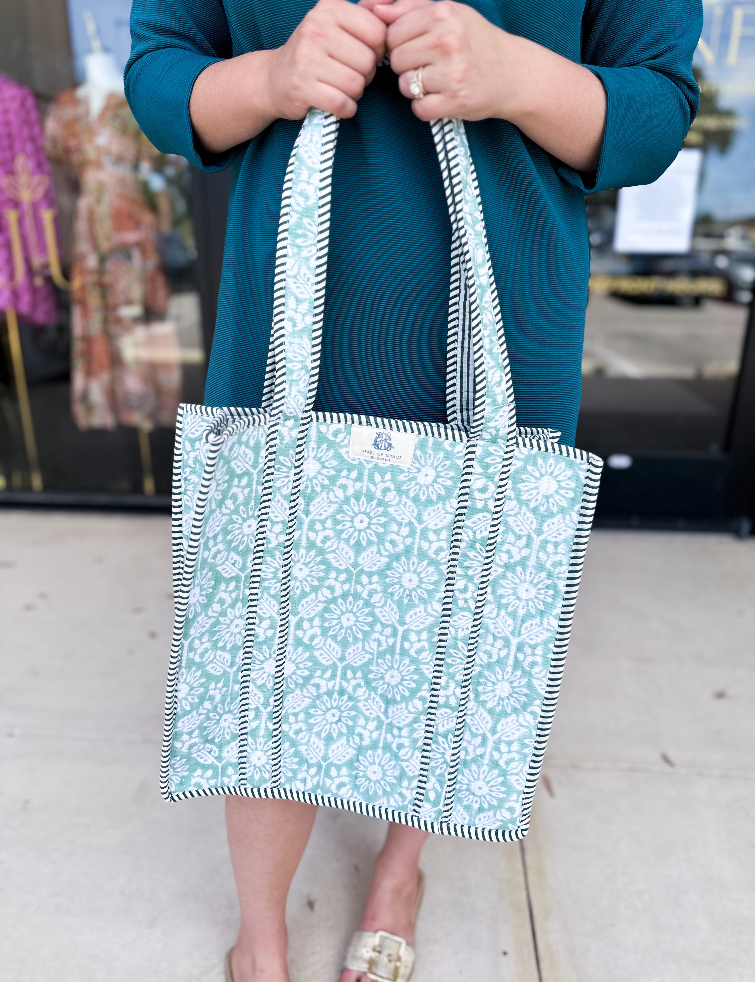 Georgia Quilted Tote Bag-130 ACCESSORIES-HEART OF GRACE-July & June Women's Fashion Boutique Located in San Antonio, Texas