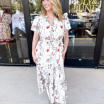 Autumn Garden Midi Dress-500 Midi-ENTRO-July & June Women's Fashion Boutique Located in San Antonio, Texas