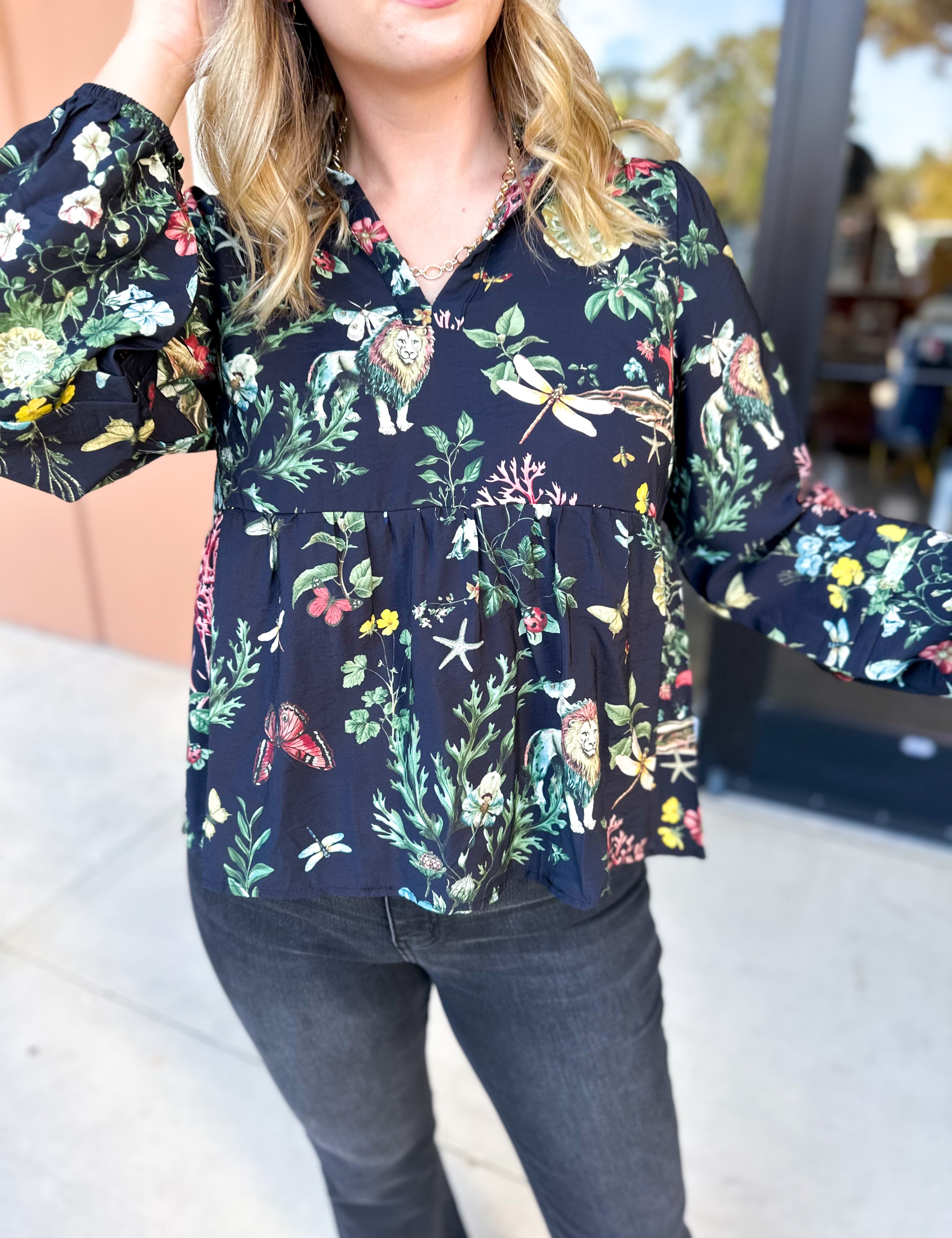 Full of Wonder Blouse-200 Fashion Blouses-FATE-July & June Women's Fashion Boutique Located in San Antonio, Texas