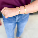 Natalie Wood - Solaris Cuff Bracelet in Gold-110 Jewelry & Hair-Natalie Wood-July & June Women's Fashion Boutique Located in San Antonio, Texas
