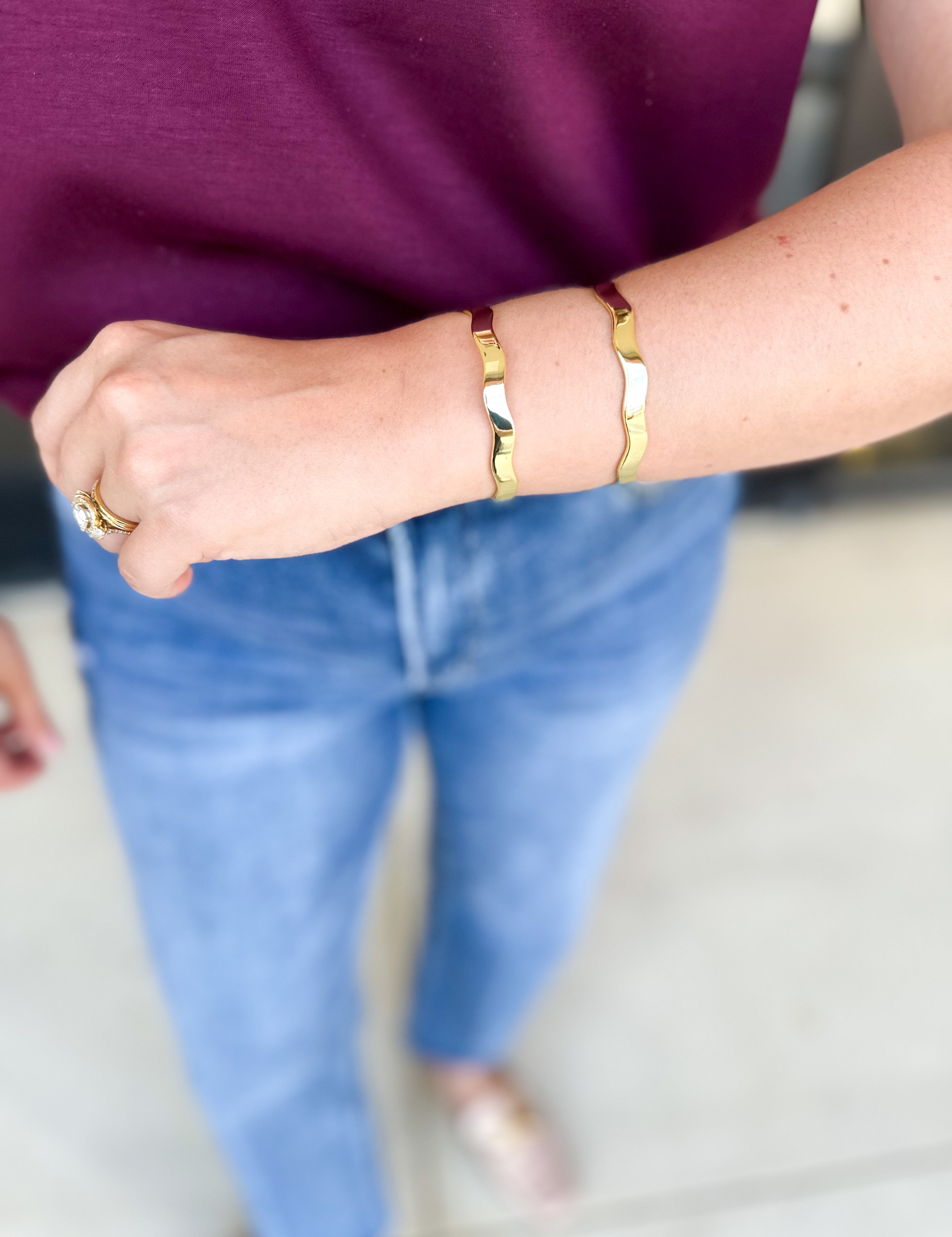 Natalie Wood - Solaris Cuff Bracelet in Gold-110 Jewelry & Hair-Natalie Wood-July & June Women's Fashion Boutique Located in San Antonio, Texas
