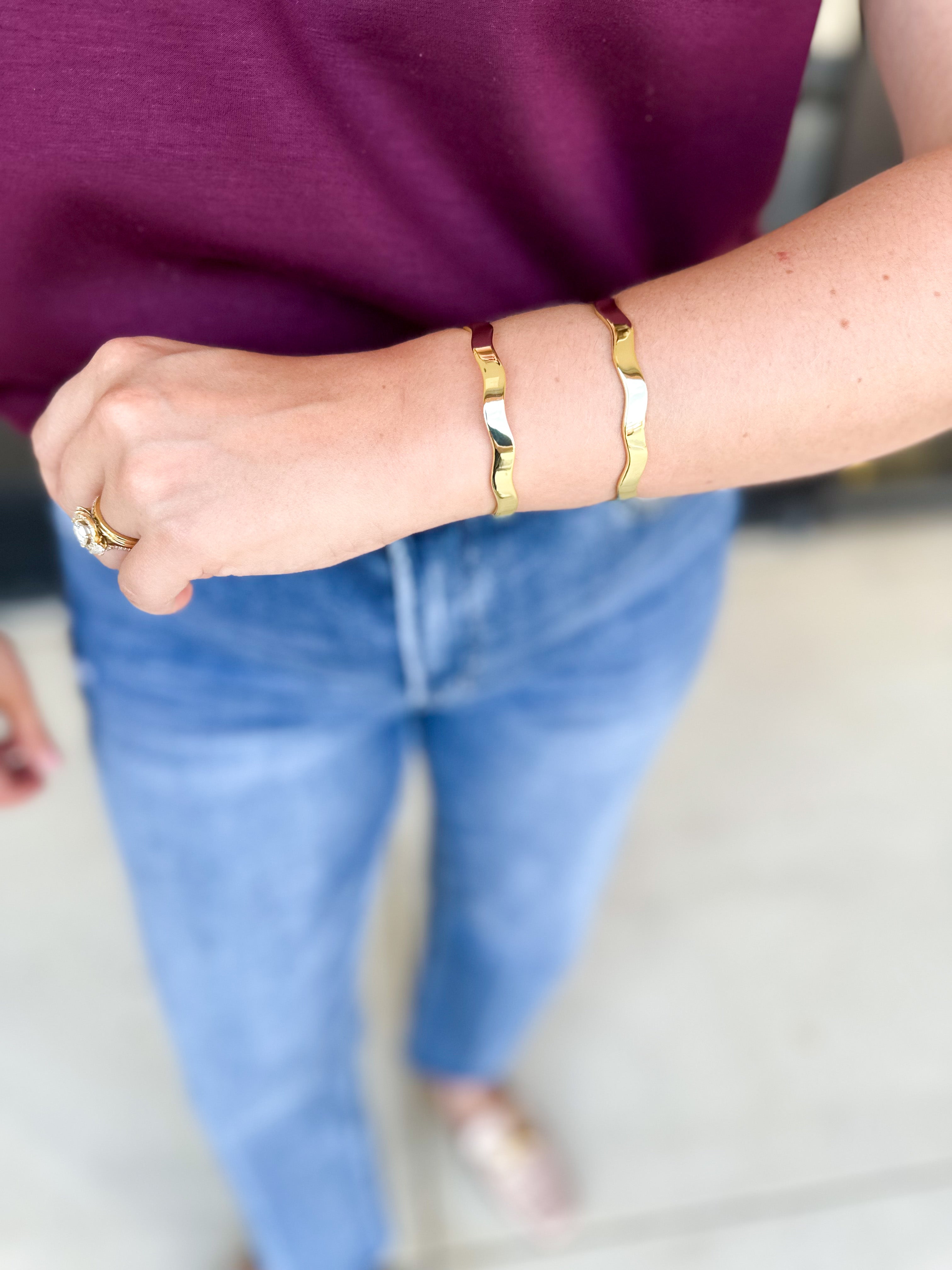 Natalie Wood - Solaris Cuff Bracelet in Gold-110 Jewelry & Hair-Natalie Wood-July & June Women's Fashion Boutique Located in San Antonio, Texas