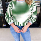 The Cammy Tee - Green-210 Casual Blouses-JODIFL-July & June Women's Fashion Boutique Located in San Antonio, Texas