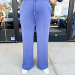 Soft Modal Lounge Pants - Denim Blue-300 Athleisure/Lounge-SKIES ARE BLUE-July & June Women's Fashion Boutique Located in San Antonio, Texas