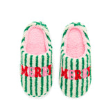 Merry Striped Slippers-140 Gifts + Home-SHIRALEAH-July & June Women's Fashion Boutique Located in San Antonio, Texas