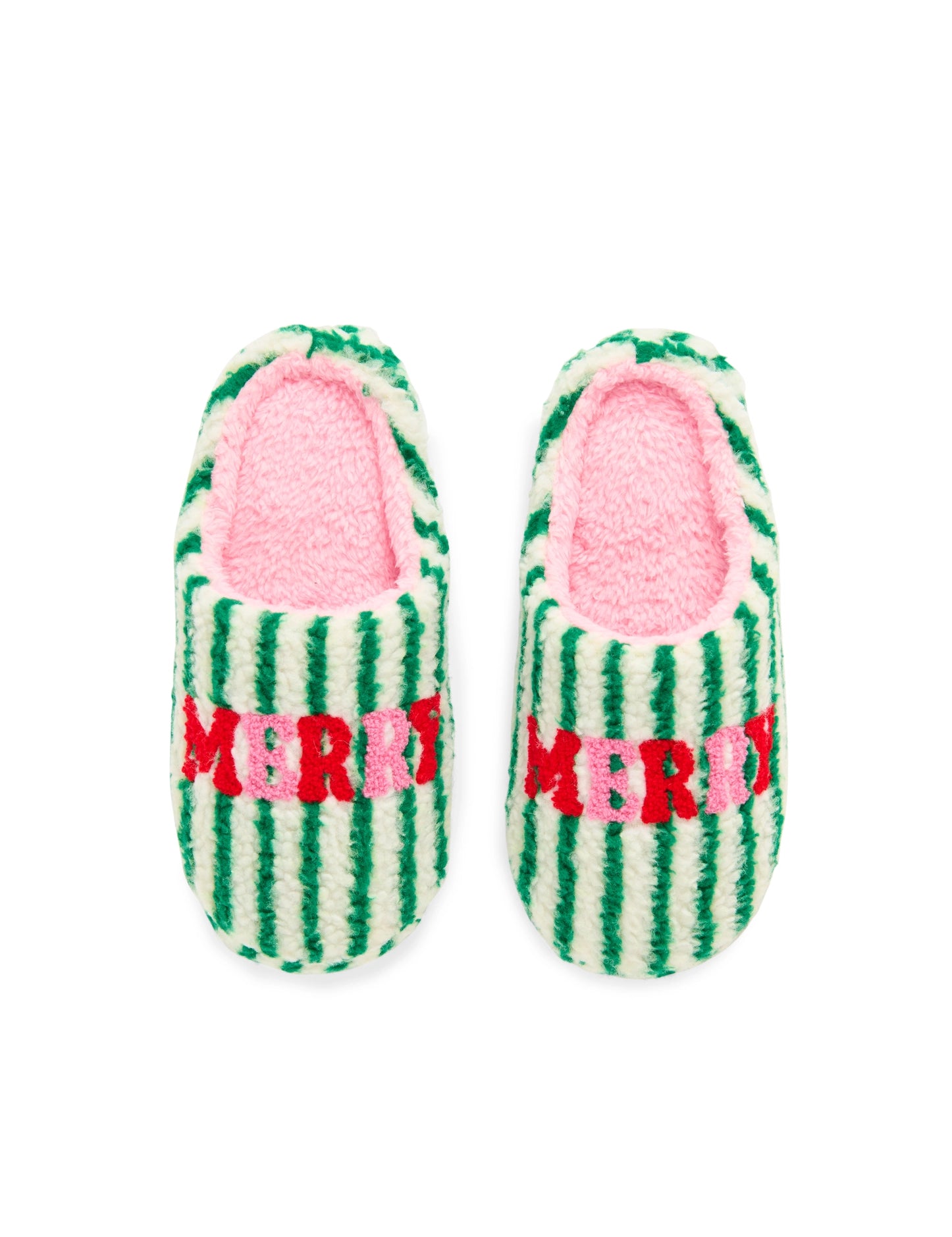 Merry Striped Slippers-140 Gifts + Home-SHIRALEAH-July & June Women's Fashion Boutique Located in San Antonio, Texas