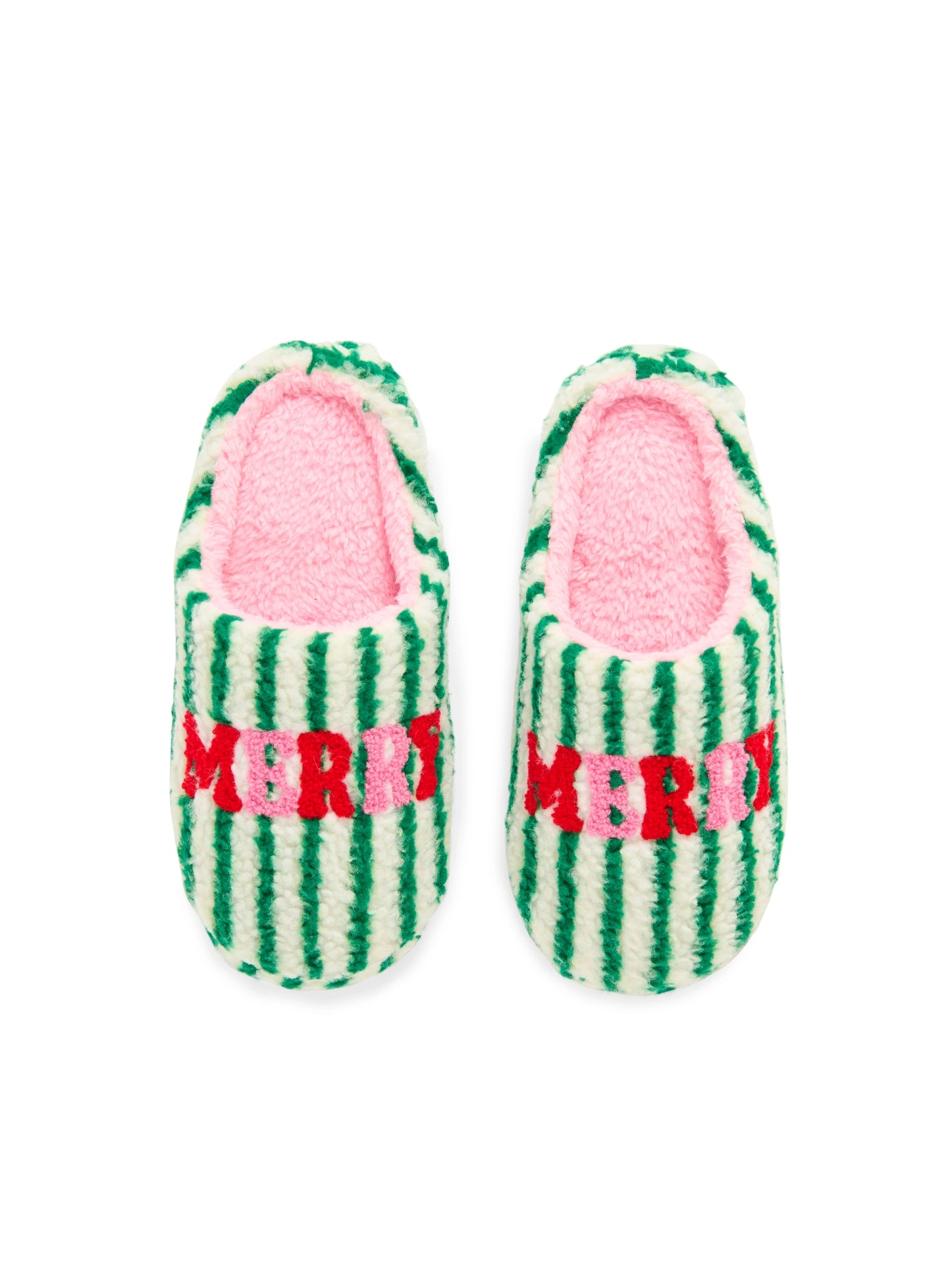 Merry Striped Slippers-140 Gifts + Home-SHIRALEAH-July & June Women's Fashion Boutique Located in San Antonio, Texas