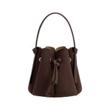 Laguna Mini Suede Top Handle Bag - Chocolate-130 Accessories-MELIE BIANCO-July & June Women's Fashion Boutique Located in San Antonio, Texas