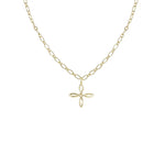 Natalie Wood - She's Classic Cross Drop Necklace in Gold-110 Jewelry & Hair-Natalie Wood-July & June Women's Fashion Boutique Located in San Antonio, Texas
