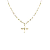 Natalie Wood - She's Classic Cross Drop Necklace in Gold-110 Jewelry & Hair-Natalie Wood-July & June Women's Fashion Boutique Located in San Antonio, Texas