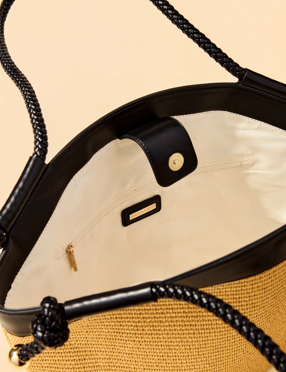 The Gina Tote Bag - Black-130 ACCESSORIES-SHIRALEAH-July & June Women's Fashion Boutique Located in San Antonio, Texas