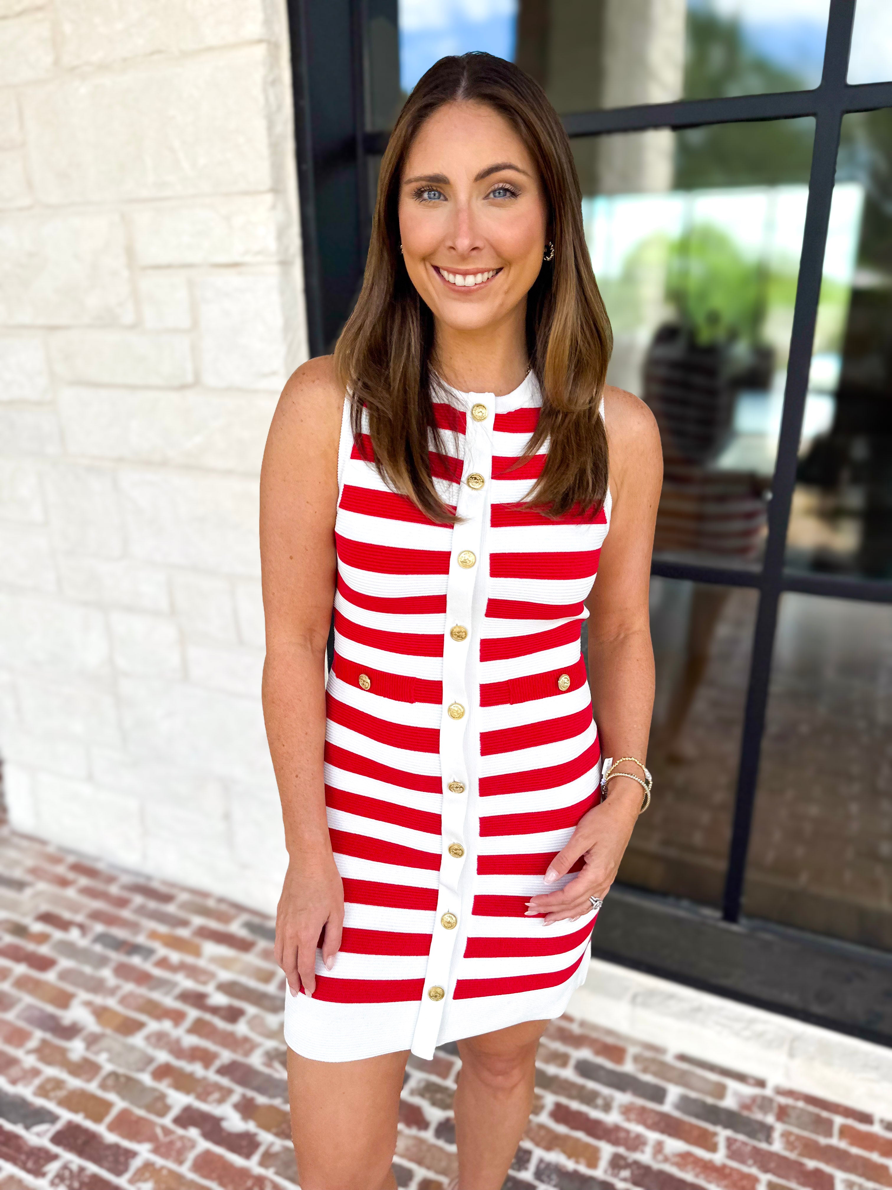 Nantucket Knit Mini Dress-510 Mini-SKIES ARE BLUE-July & June Women's Fashion Boutique Located in San Antonio, Texas