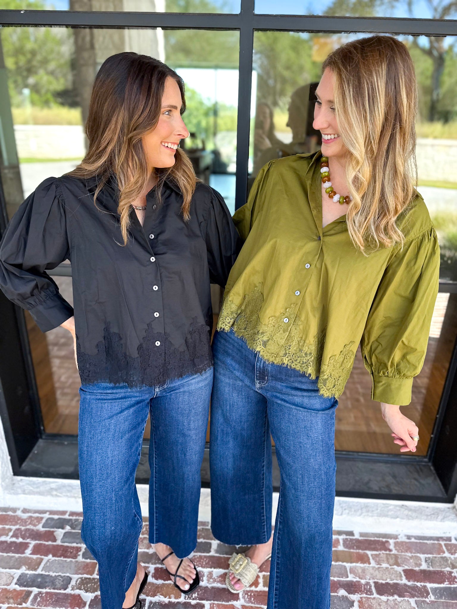 Work to Happy Hour Blouse - Martini Olive-200 Fashion Blouses-ENTRO-July & June Women's Fashion Boutique Located in San Antonio, Texas