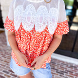 Happy Garden Blouse-200 Fashion Blouses-FATE-July & June Women's Fashion Boutique Located in San Antonio, Texas