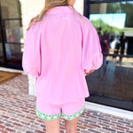 The Cabo Shorts Set - Pink/Green-510 Mini-ENTRO-July & June Women's Fashion Boutique Located in San Antonio, Texas