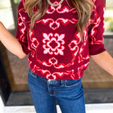 THML - Cherry On Top Sweater-230 Sweaters/Cardis-THML-July & June Women's Fashion Boutique Located in San Antonio, Texas