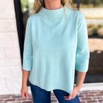 Fresh Start Mock Neck Sweater-230 Sweaters/Cardis-FATE-July & June Women's Fashion Boutique Located in San Antonio, Texas