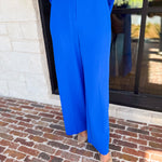 Spring It Girl Trouser - Electric Blue-400 Pants-SKIES ARE BLUE-July & June Women's Fashion Boutique Located in San Antonio, Texas