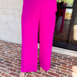 Spring It Girl Trouser - Hot Pink-400 Pants-SKIES ARE BLUE-July & June Women's Fashion Boutique Located in San Antonio, Texas