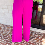 Spring It Girl Trouser - Hot Pink-400 Pants-SKIES ARE BLUE-July & June Women's Fashion Boutique Located in San Antonio, Texas