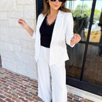 The It Girl Blazer - White-600 Outerwear-SKIES ARE BLUE-July & June Women's Fashion Boutique Located in San Antonio, Texas