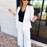 The It Girl Blazer - White-600 Outerwear-SKIES ARE BLUE-July & June Women's Fashion Boutique Located in San Antonio, Texas