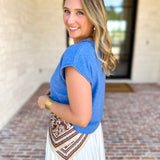 Short Sleeve Everyday Cardigan - Ocean Blue-230 Sweaters/Cardis-DOUBLE ZERO-July & June Women's Fashion Boutique Located in San Antonio, Texas