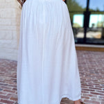 Closet Staple White Midi Skirt-410 Shorts/Skirts-STYLE USA-July & June Women's Fashion Boutique Located in San Antonio, Texas