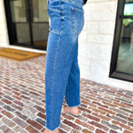Vervet - High Rise Crop Wide Leg Jeans-400 Pants-VEVERT BY FLYING MONKEY-July & June Women's Fashion Boutique Located in San Antonio, Texas