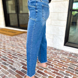 Vervet - High Rise Crop Wide Leg Jeans-400 Pants-VEVERT BY FLYING MONKEY-July & June Women's Fashion Boutique Located in San Antonio, Texas