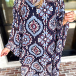 Easy Escape Caftan Midi Dress-500 Midi-TCEC-July & June Women's Fashion Boutique Located in San Antonio, Texas
