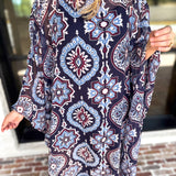 Easy Escape Caftan Midi Dress-500 Midi-TCEC-July & June Women's Fashion Boutique Located in San Antonio, Texas