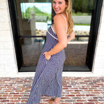 Bayside Navy Midi Dress-500 Midi-ENTRO-July & June Women's Fashion Boutique Located in San Antonio, Texas