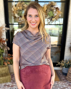 Current Air - The Social Hour Blouse-200 Fashion Blouses-CURRENT AIR CLOTHING-July & June Women's Fashion Boutique Located in San Antonio, Texas