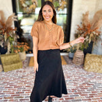 Lightweight Cable Knit Sweater - Tan-230 Sweaters/Cardis-FATE-July & June Women's Fashion Boutique Located in San Antonio, Texas