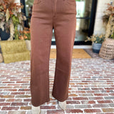 Classic Wide Leg Jeans - Vintage Brown-420 Denim-MICA-July & June Women's Fashion Boutique Located in San Antonio, Texas