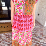 THML - Bold Garden Midi Dress-500 Midi-THML-July & June Women's Fashion Boutique Located in San Antonio, Texas