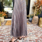 Current Air - Kensington Plaid Pleated Midi Skirt-410 Shorts/Skirts-CURRENT AIR CLOTHING-July & June Women's Fashion Boutique Located in San Antonio, Texas