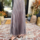Current Air - Kensington Plaid Pleated Midi Skirt-410 Shorts/Skirts-CURRENT AIR CLOTHING-July & June Women's Fashion Boutique Located in San Antonio, Texas