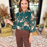 Evergreen Charm Blouse-200 Fashion Blouses-FATE-July & June Women's Fashion Boutique Located in San Antonio, Texas