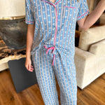 Mary Square - Queen's Keep PJ Pant Set-300 Athleisure/Lounge-MARY SQUARE-July & June Women's Fashion Boutique Located in San Antonio, Texas