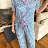 Mary Square - Queen's Keep PJ Pant Set-300 Athleisure/Lounge-MARY SQUARE-July & June Women's Fashion Boutique Located in San Antonio, Texas